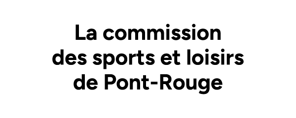 Logo de la commission des sports et loisirs de Pont-Rouge, partenaire de la Maison des jeunes de Pont-Rouge