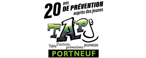 MDJPR_logos_partenaire_TAPJQC Logo de la Table d’Actions Préventives Jeunesse Québec-Centre, partenaire de la Maison des jeunes de Pont-Rouge